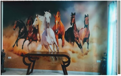 7 running horses wallpaper