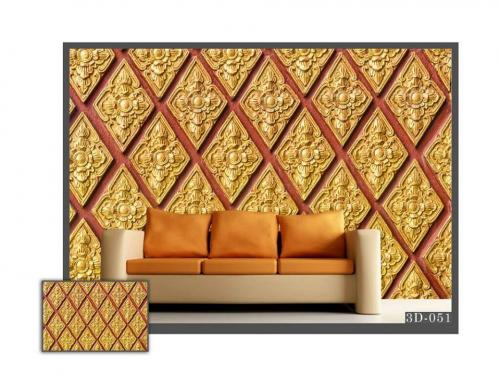 Jaipur Damask Pattern with Gold Leafing