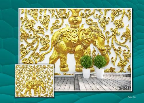 Jaipur Gold leaf pattern work