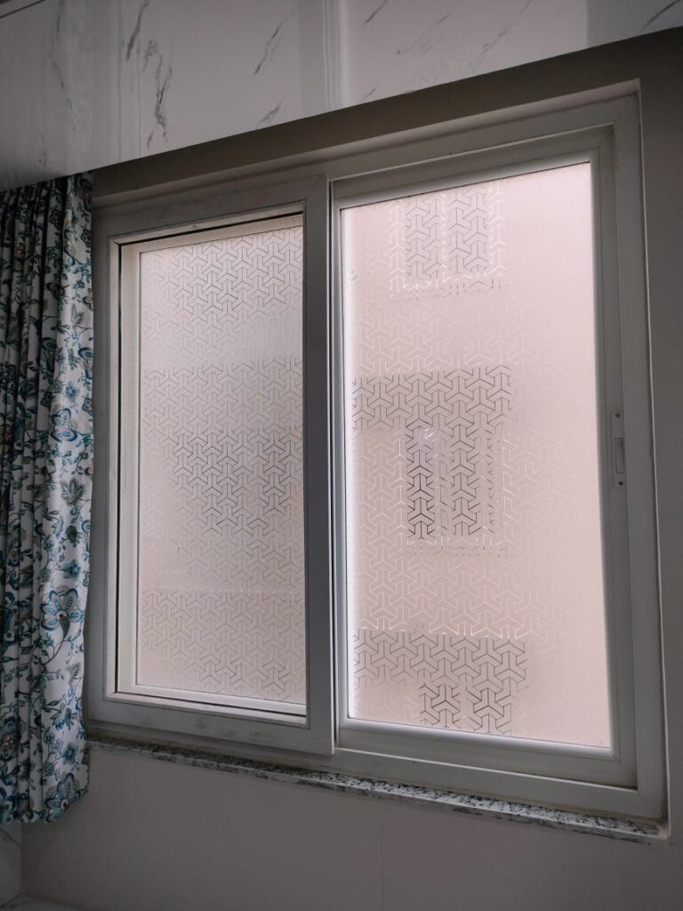frosted glass film window