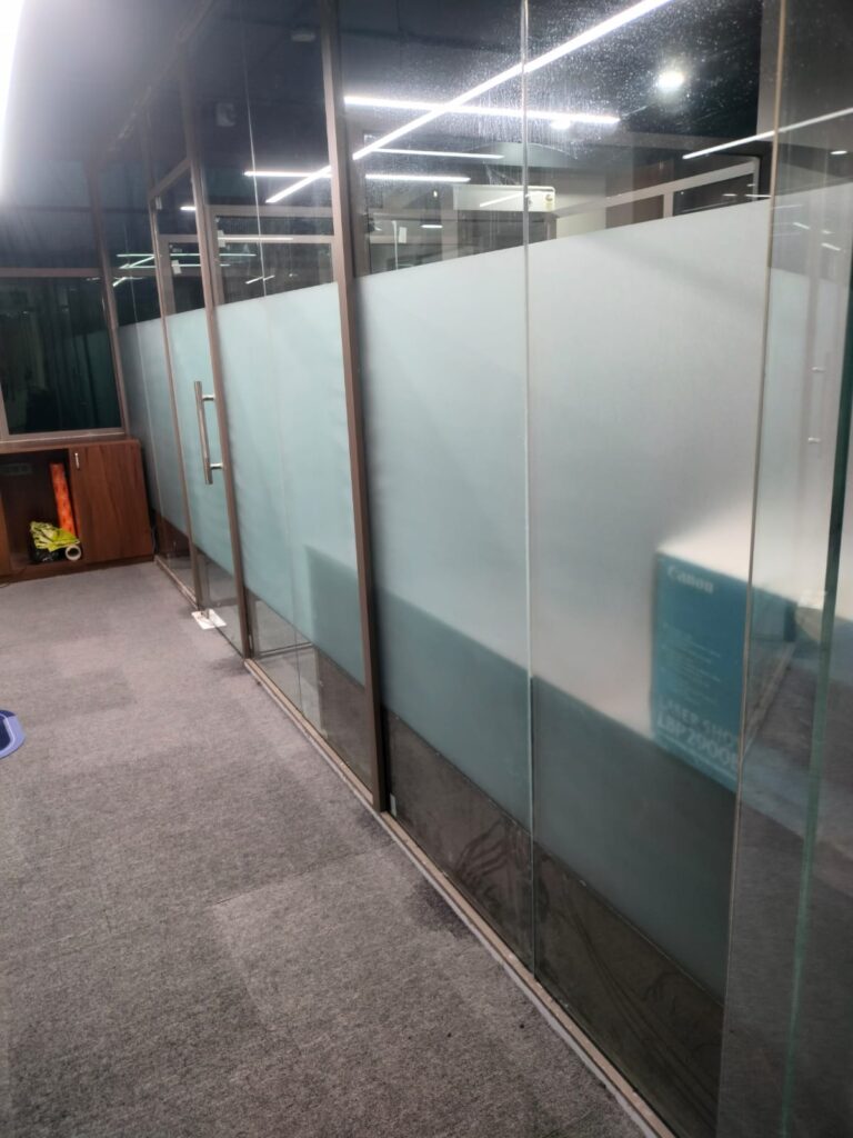 Garware Frosted glass film on cabin in Lalkothi