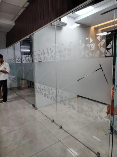 Custom made Designer frosted in IT office Shyam Nagar